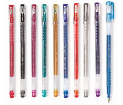 Montex Hi-Speed Glitter Gel Pen Set 10 Colors - PAPERTREE