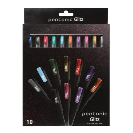 Pentonic Glitz Glitter Gel Pen 10 Pcs set - PAPERTREE