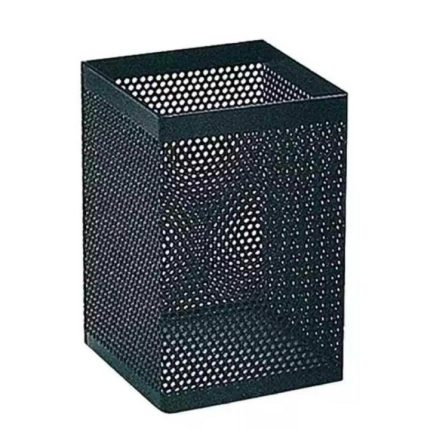 Square Mesh Pen Stand Metal Desk Organizer Pen Holder for Office School and Home Use - PAPERTREE
