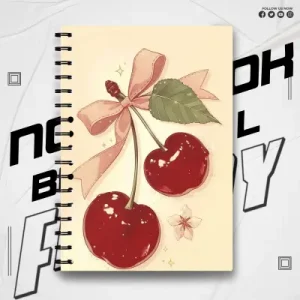 Notebook Minimalist Apple Water Color Art Theme Design Ai Edition 2O Rise360 Writing Journal Pad K836