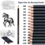 14 Pcs Professional Graphite Sketching Pencil Set - PAPERTREE