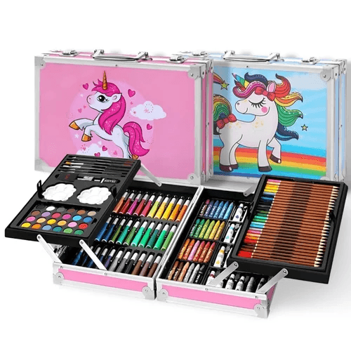 145 Pcs Art Set with Double Layer Aluminum Case - PAPERTREE
