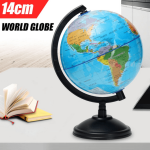 14cm Globe World Earth Atlas Map Ball & Swivel Stand Geography School Educational - PAPERTREE