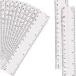 2PCS Clear Transparent Ruler 15cm | Shatter Resistant Measuring Scale for Students & Office - PAPERTREE