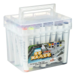 48 PCS Superior Touch Soft Head Art Markers Double Headed Sketch Marker Set Premium Professional Drawing Markers for Artists and Hobbyists - PAPERTREE