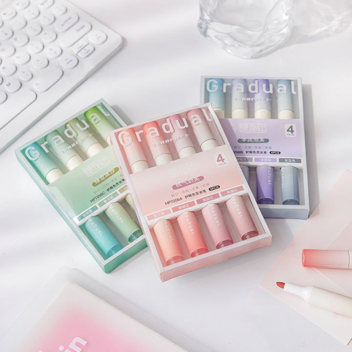 4PCS Kawaii Marker Pens Set Cute Highlighter DIY Spot Liner Drawing Painting Markers for School Office and Journaling - PAPERTREE 4PCS Kawaii Marker Pens Set Cute Highlighter DIY Spot Liner Drawing Painting Markers for School Office and Journaling - PAPERTREE