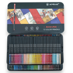 Acmeliae Artmate 72 color pencil flat metal box - PAPERTREE