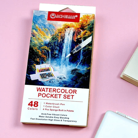 Acmeliae premium watercolor cake set - PAPERTREE Acmeliae premium watercolor cake set - PAPERTREE