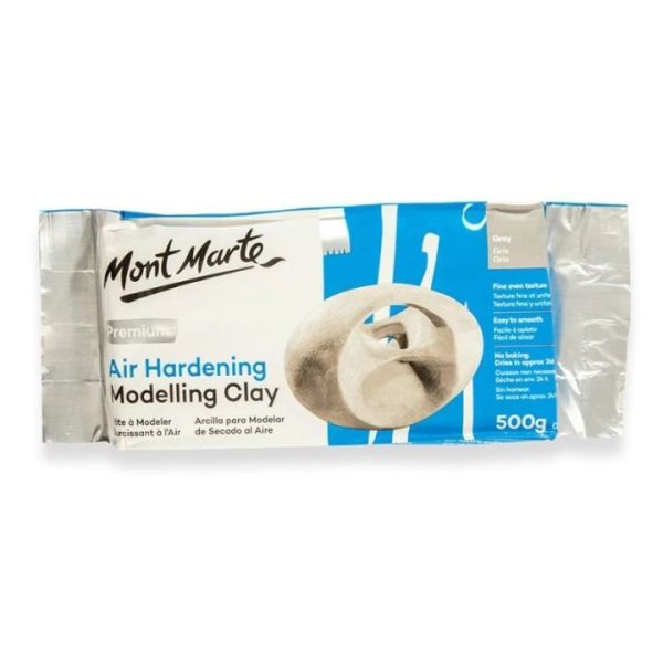 Air Hardening Modelling Clay Premium 500g Grey Air Dry Clay for Sculpting Craft and Creative Art Projects - PAPERTREE