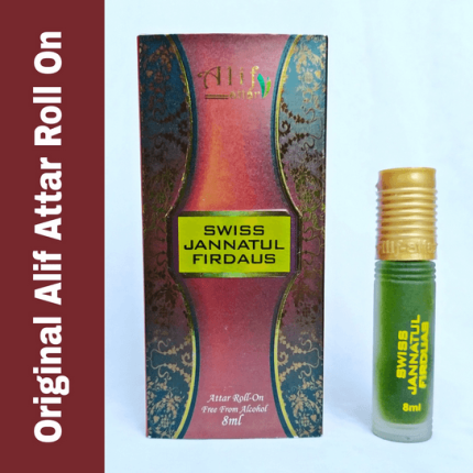 Alif attar swiss jannatul ferdaous roll on non alcoholic perfume 8ml - PAPERTREE