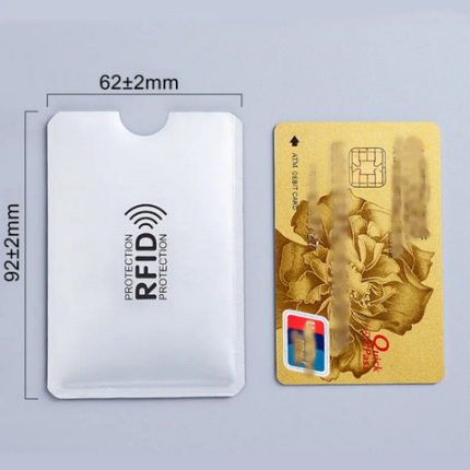 Anti RFID Card Holder NFC Blocking Metal Credit Card Case 2pcs Protection Wallet - PAPERTREE