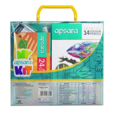 Apsara My Kit Gift Set Complete Art and Stationery Kit for Kids, Students and Creative Learning - PAPERTREE