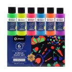 Artecho Acrylic Paint Set of 6 Neon Glow in the Dark Paint - PAPERTREE
