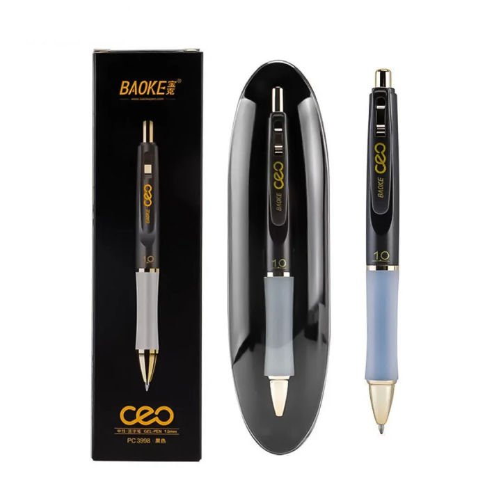 Baoke CEO PC3998 Gel Pen Black 1.0mm - PAPERTREE Baoke CEO PC3998 Gel Pen Black 1.0mm - PAPERTREE