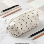 Black Bow Pencil Case Large Capacity Cute Stationery and Makeup Storage Bag - PAPERTREE