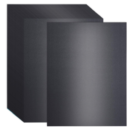 Black Metallic Gold A4 Paper 10 Sheets Premium Card for Certificate Invitation and Craft - PAPERTREE,