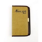 Brown Artificial Leather Business Card Holder - PAPERTREE
