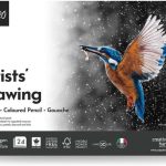 BRUSTRO Artist Drawing Pad A4 200 GSM 24 Sheets | Premium Glued Sketch Pad - PAPERTREE