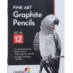 BRUSTRO Artists Fine Art Graphite Pencil Set of 12 (10B-2H) Professional Drawing and Sketching Pencils with Elegant Tin Box - PAPERTREE