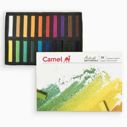 Camel Artist Soft Pastel Color Set 20 Shades Professional Soft Pastels for Drawing and Blending - PAPERTREE