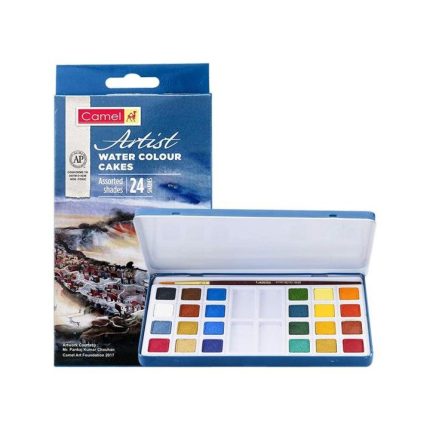 Camel Artists Watercolor Cakes 18 Colors Watercolor Paint Set for Artists and Students - PAPERTREE