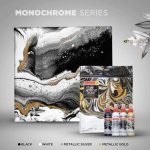 Camel Fluid Acrylic Colors Monochrome Shades Set – Professional Fluid Acrylic Paint for Canvas, Art, Craft & Mixed Media - PAPERTREE