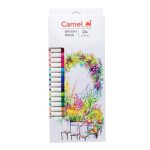 Camlin Multicolor Brush Pens 24 Shades – Premium Brush Marker Set for Hand Lettering, Coloring, Drawing & Creative Art - PAPERTREE