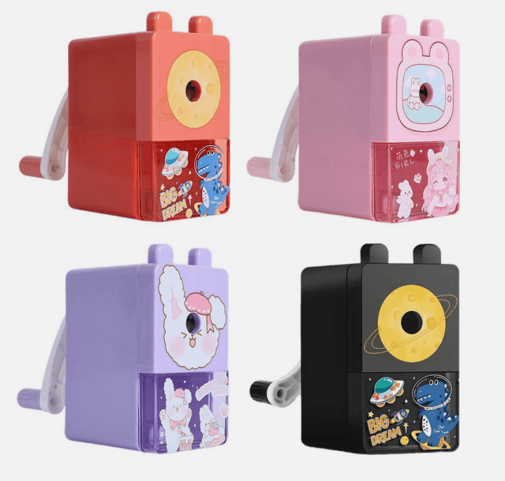 Cartoon pencil sharpener hand cranked - PAPERTREE