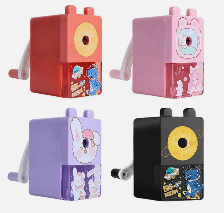 Cartoon pencil sharpener hand-cranked - PAPERTREE