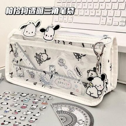 Clear Hello Kitty Pencil Case transparent pencil case Large Capacity Pencil Bag High-Value Waterproof Stationery Bag - PAPERTREE