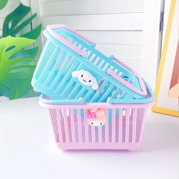 Cute Desktop Storage Basket Portable Desk Organizer Cute Desktop Storage Basket Portable Desk Organizer