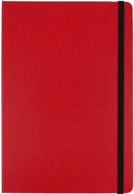 Daily Journal Sketch Book Red Cover Notebook with Elastic Band – Portable Sketchbook for Drawing, Writing & Creative Journaling - PAPERTREE