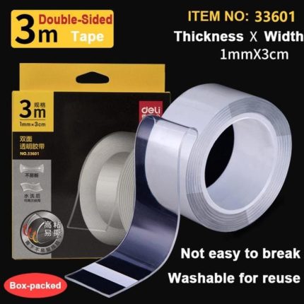 Deli 33601 High-Quality Double-Sided Nano Magic Tape - PAPERTREE