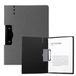 Deli 64512 PP Foam Clipboard with Cover Horizontal Dark Grey Document Holder for Office & Business - PAPERTREE