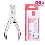 Deli E0114 One Hole Punch | Durable Metal Handheld Paper Punch for Office & School - PAPERTREE