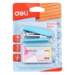 Deli E0254 Mini Stapler No.10 Assorted Color Compact Desktop Stapler for Office School and Home Use - PAPERTREE