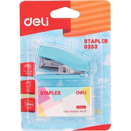 Deli E0353 Stapler 12# Assorted Colors | Durable Office & School Stapler - PAPERTREE