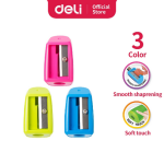 Deli E0520 Pencil Sharpener Pack of 3 Pcs | Compact Sharp & Durable Sharpener for Graphite & Colored Pencils | School, Office & Home Use - PAPERTREE