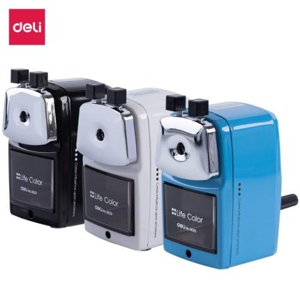 Deli E0620 Rotary Pencil Sharpener | Premium Manual Hand Crank Pencil Sharpener for School, Office, Studio & Art Use - PAPERTREE