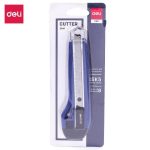 Deli E2041 Anti Cutter Auto Lock Utility Knife 18mm - PAPERTREE