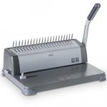 Deli E3872 Steel Spiral Binding Machine | 21-Hole Heavy Duty Comb Binder | 425 Sheets Binding Capacity | Professional Office & Commercial Document Binder - PAPERTREE