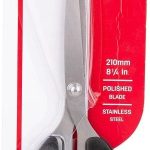 Deli E6010 Stainless Steel Scissors 210mm (8.25 Inch) | Heavy Duty Office, School & Home Scissors for Paper, Cardboard, Craft & General Cutting - PAPERTREE