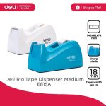Deli E815A Rio Tape Dispenser | Desktop Tape Cutter for Office & School Use - PAPERTREE