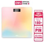 Deli E86120 Digital Weighing Scale Electronic Body Weight Machine with LCD Backlight Display 5kg to 180kg Capacity - PAPERTREE