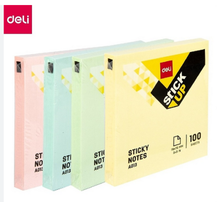 Deli EA01302 Sticky Notes 100 sheets - PAPERTREE
