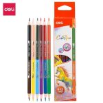 Deli EC00500 Dual Colored Pencils 6 shade - PAPERTREE