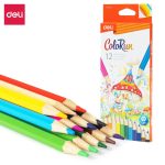 Deli EC130-12 Color Pencil Set 12 Colors Premium Colored Pencil Set for Drawing Coloring Sketching and Art Projects - PAPERTREE
