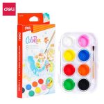 Deli EC20-8 Water Color Cake Set | Vibrant Colors for Creative Painting | Watercolor Paint Set - PAPERTREE
