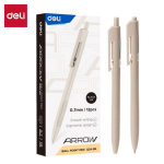 Deli EQ24-BK Arrow Retractable Ballpoint pen 0.7mm 12pcs - PAPERTREE