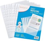 Document Sheet Protector A4 Size Transparent File Sleeve 100 Pcs - PAPERTREE
